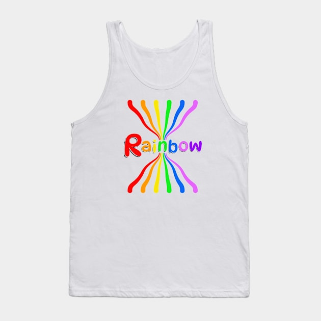 Rainbow Tank Top by Nicoart2077